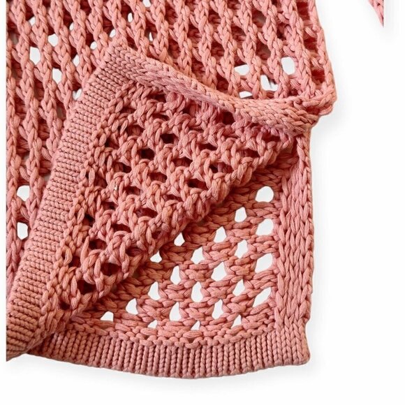 Misa Pink‎ Crochet Hoodie Sweater, Shamani Hoodie, Size  L, New with tag - Picture 9 of 12